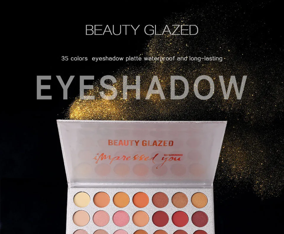 35Color eyeshadow pallete Glitter Matte Eye shadow Long-lasting