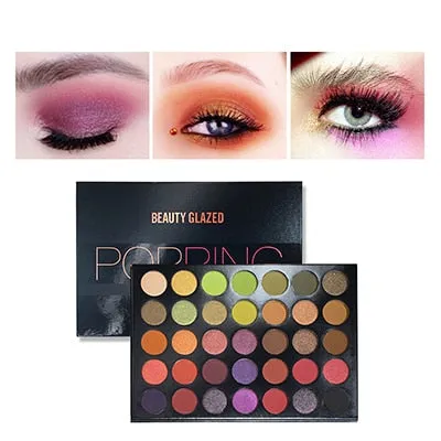 35Color eyeshadow pallete Glitter Matte Eye shadow Long-lasting
