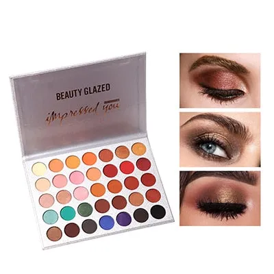 35Color eyeshadow pallete Glitter Matte Eye shadow Long-lasting