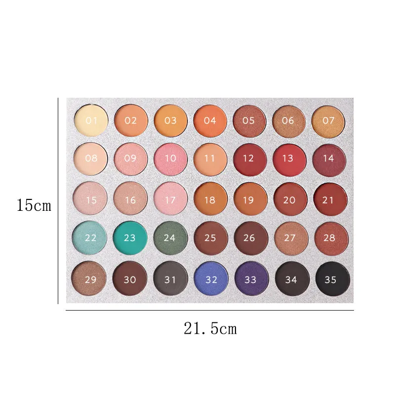 35Color eyeshadow pallete Glitter Matte Eye shadow Long-lasting