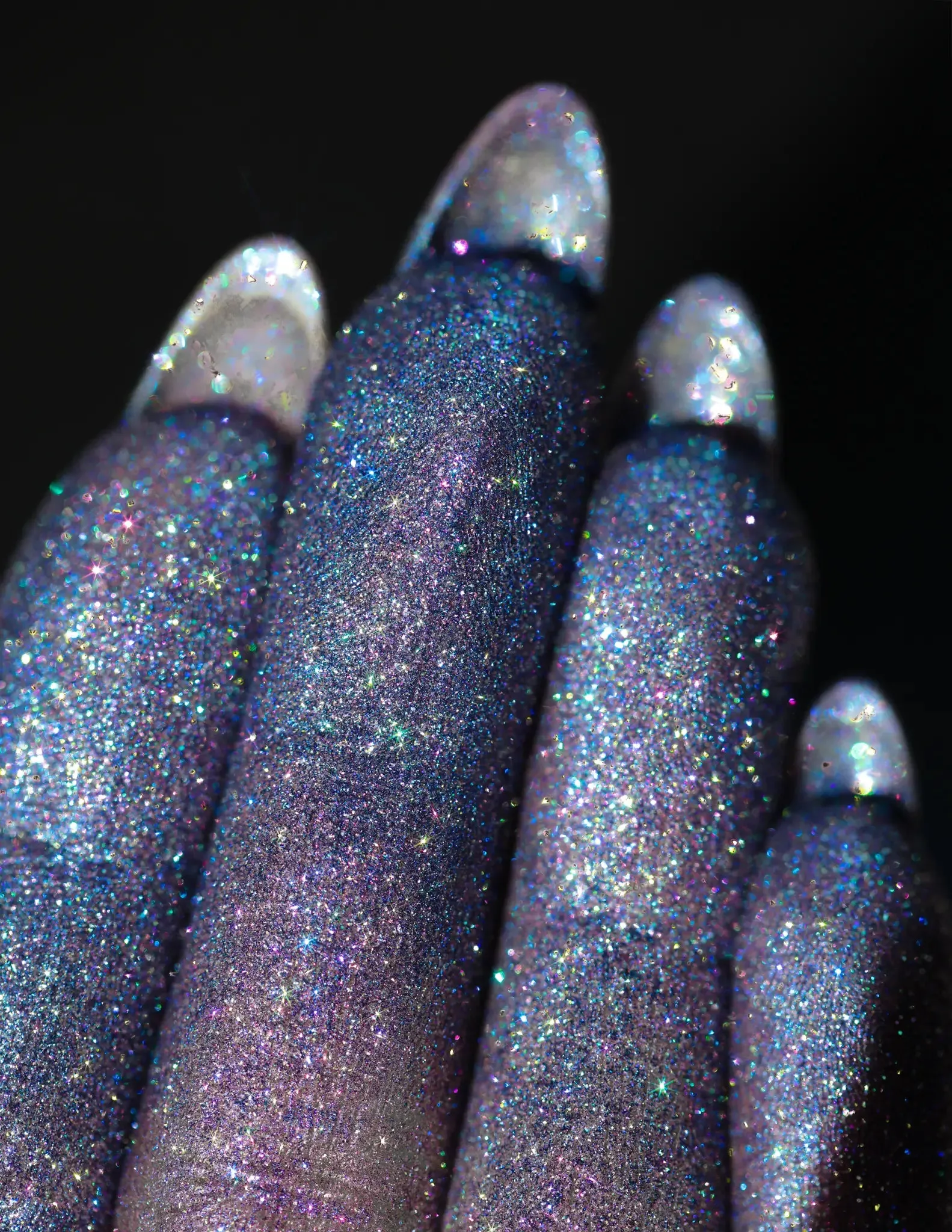 #48 Dark Blue Eyeshadow Glitter