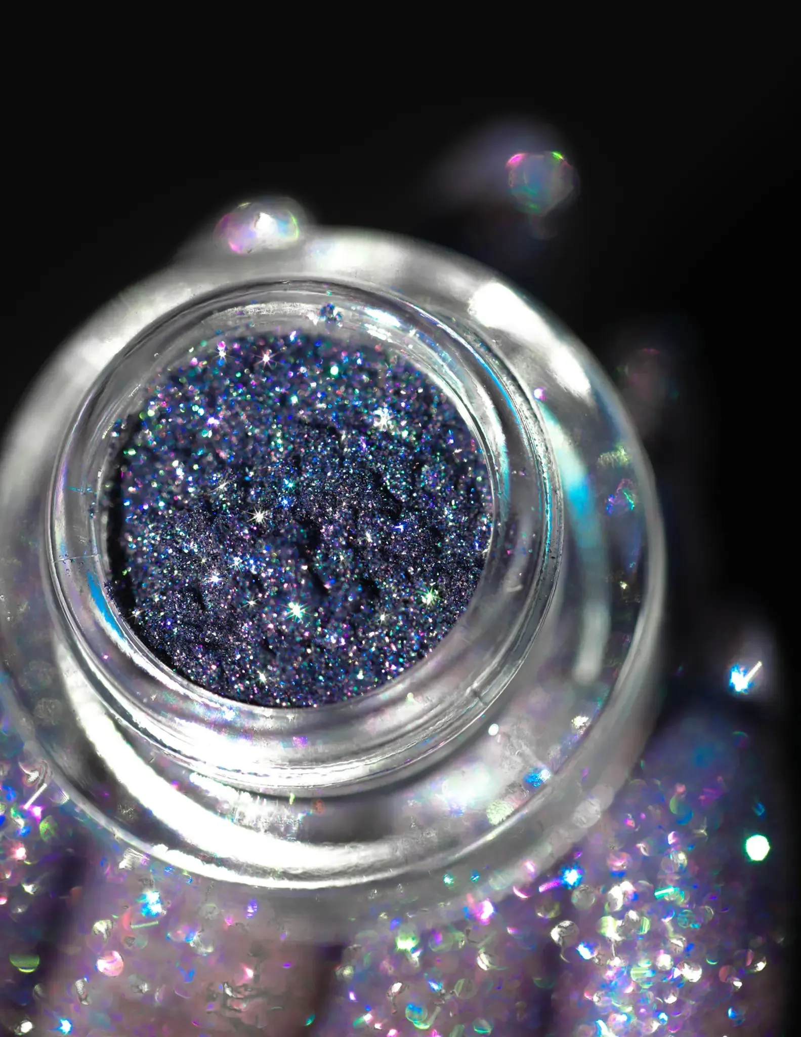 #48 Dark Blue Eyeshadow Glitter