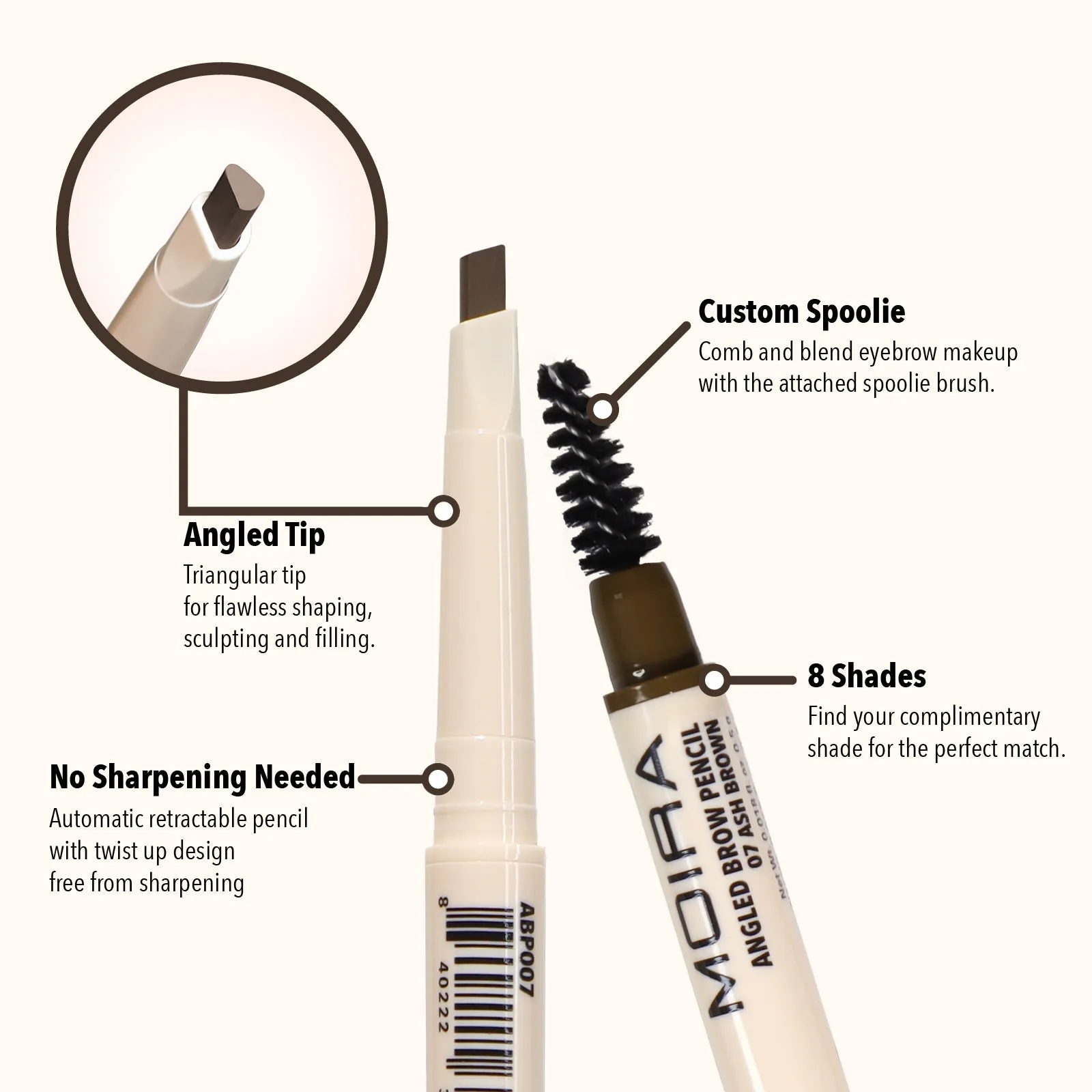 Angled Brow Pencil (007, Ash Brown)