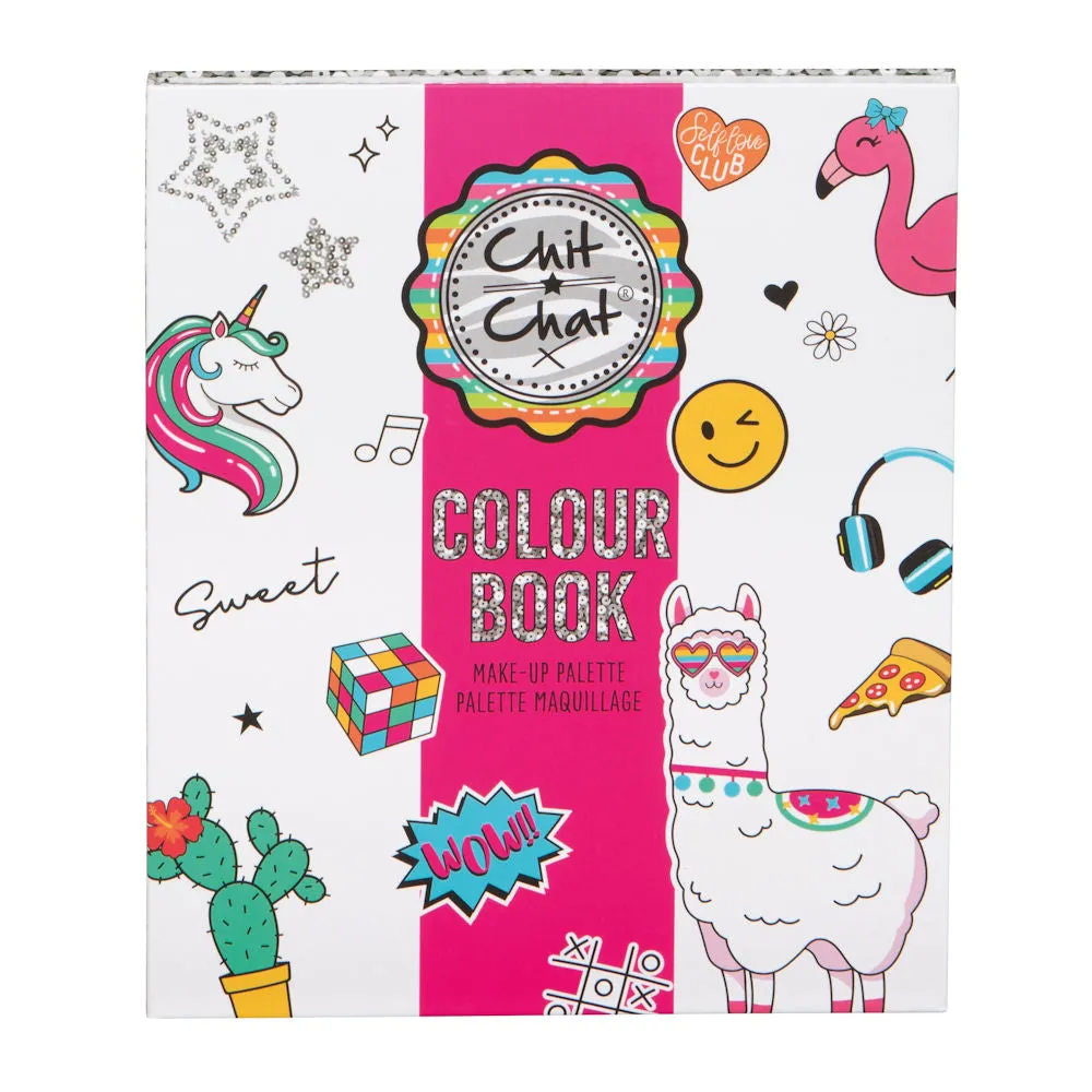 Chit Chat Kids Makeup Colour Book Palette - Pretend Play Children Cosmetics Assorted Shades Creative Fun