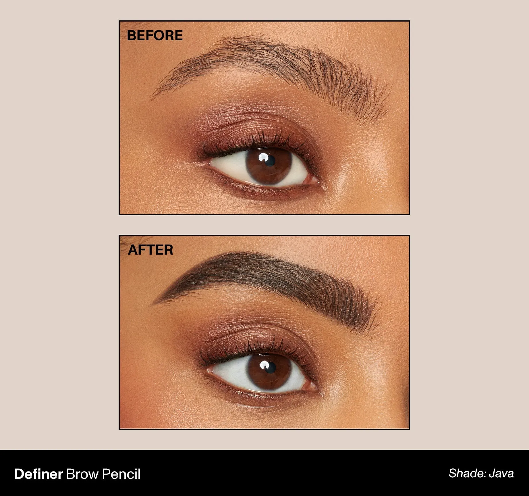 Definer Dual-Ended Brow Pencil & Spoolie - Java