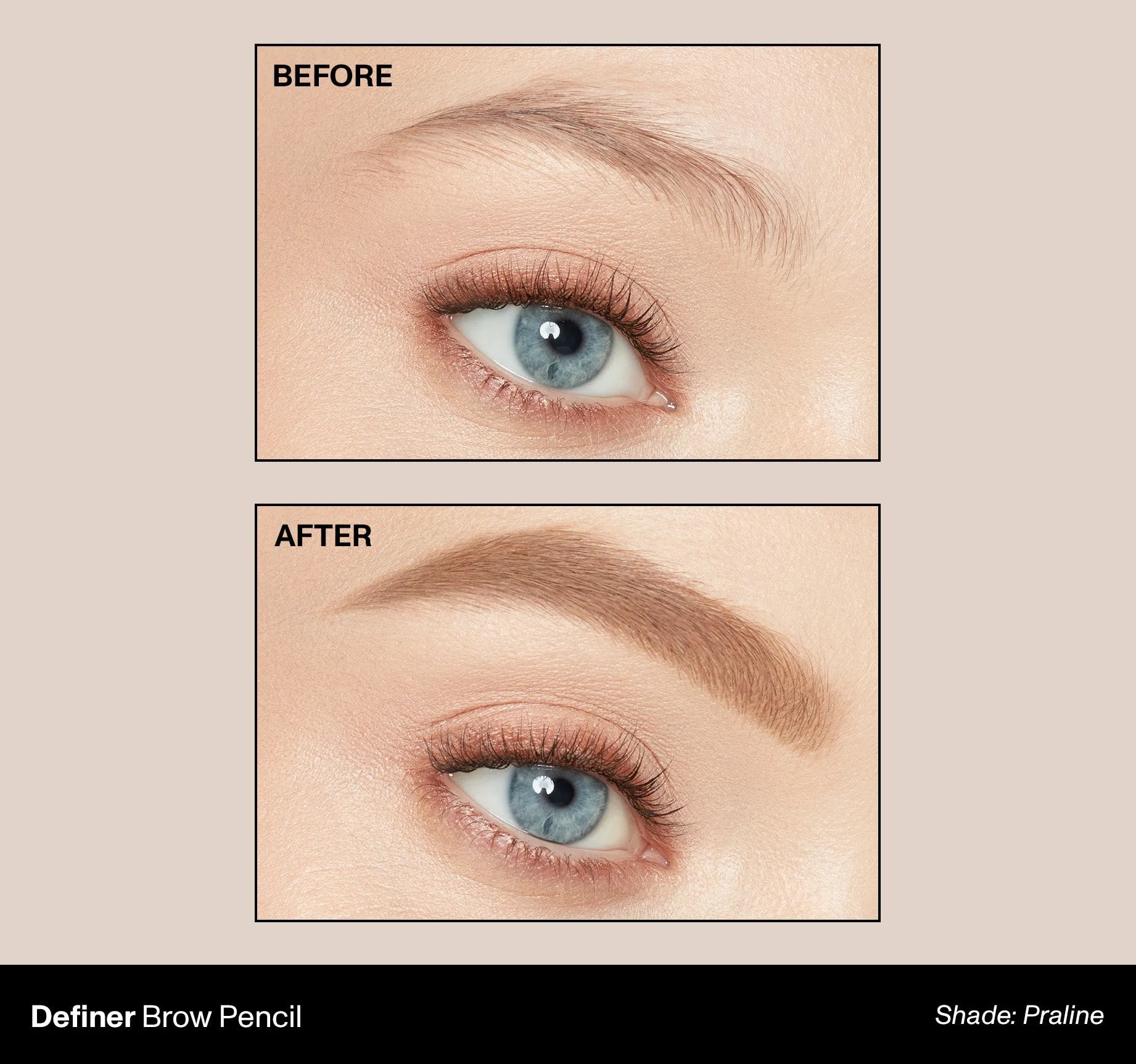 Definer Dual-Ended Brow Pencil & Spoolie - Praline