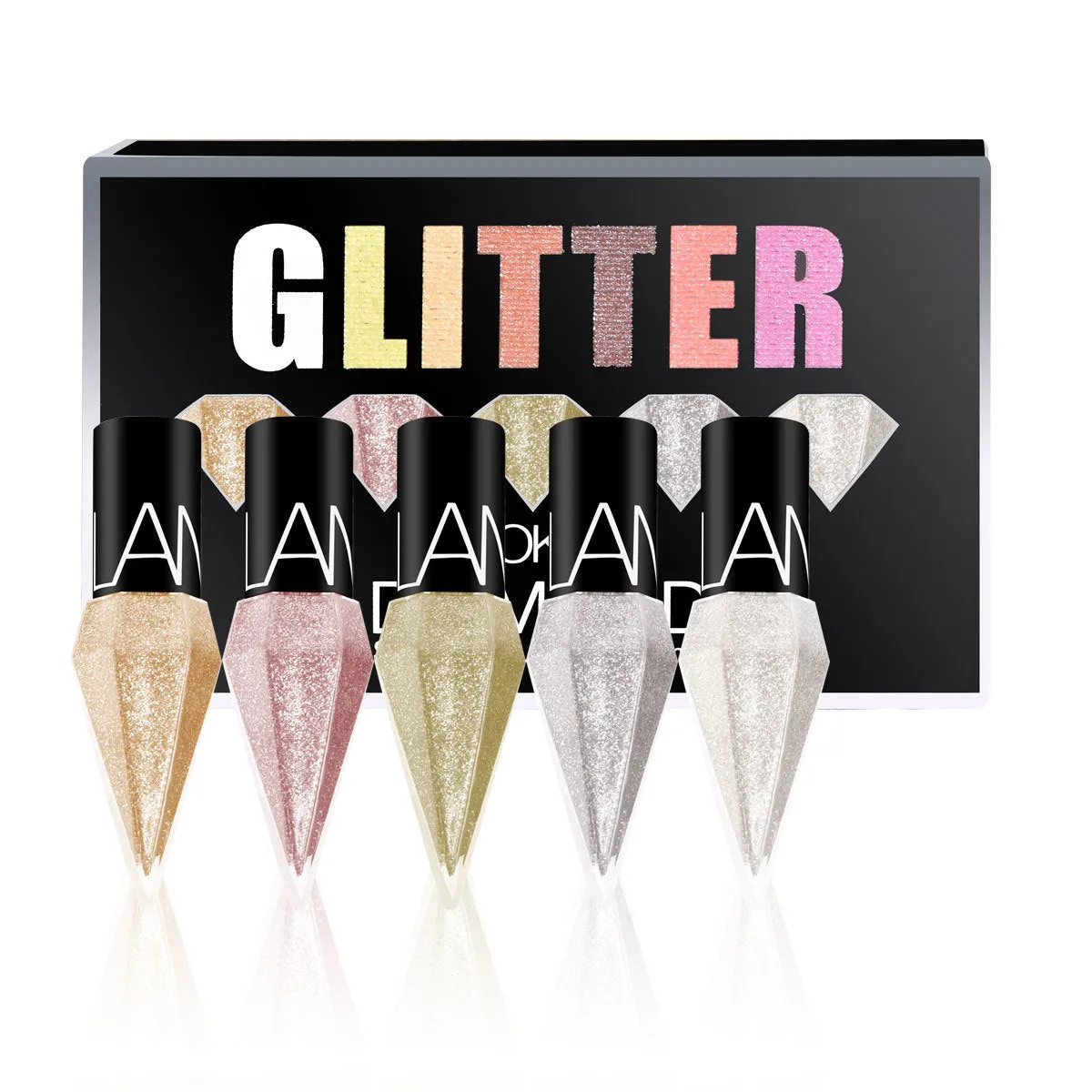 Diamond Shiny Eye Liners Eyeshadow Waterproof Silver Rose Gold Color Glitter Sequins Eyeliner Eye Shadow Makeup Beauty Cosmetics