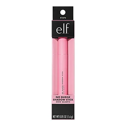 e.l.f. Cosmetics No Budge Shadow Stick, Longwear, Smudge-Proof Metallic Eyeshadow, Rose Quartz, 0.056 Oz (1.6g)