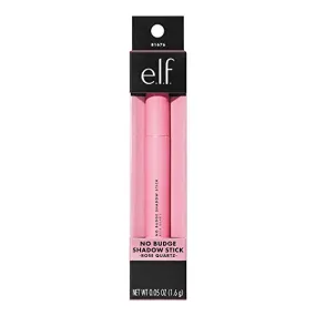 e.l.f. Cosmetics No Budge Shadow Stick, Longwear, Smudge-Proof Metallic Eyeshadow, Rose Quartz, 0.056 Oz (1.6g)