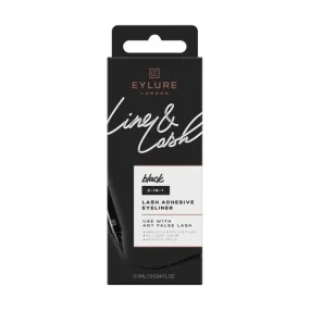 Eylure Line & Lash Adhesive Eyeliner - Black