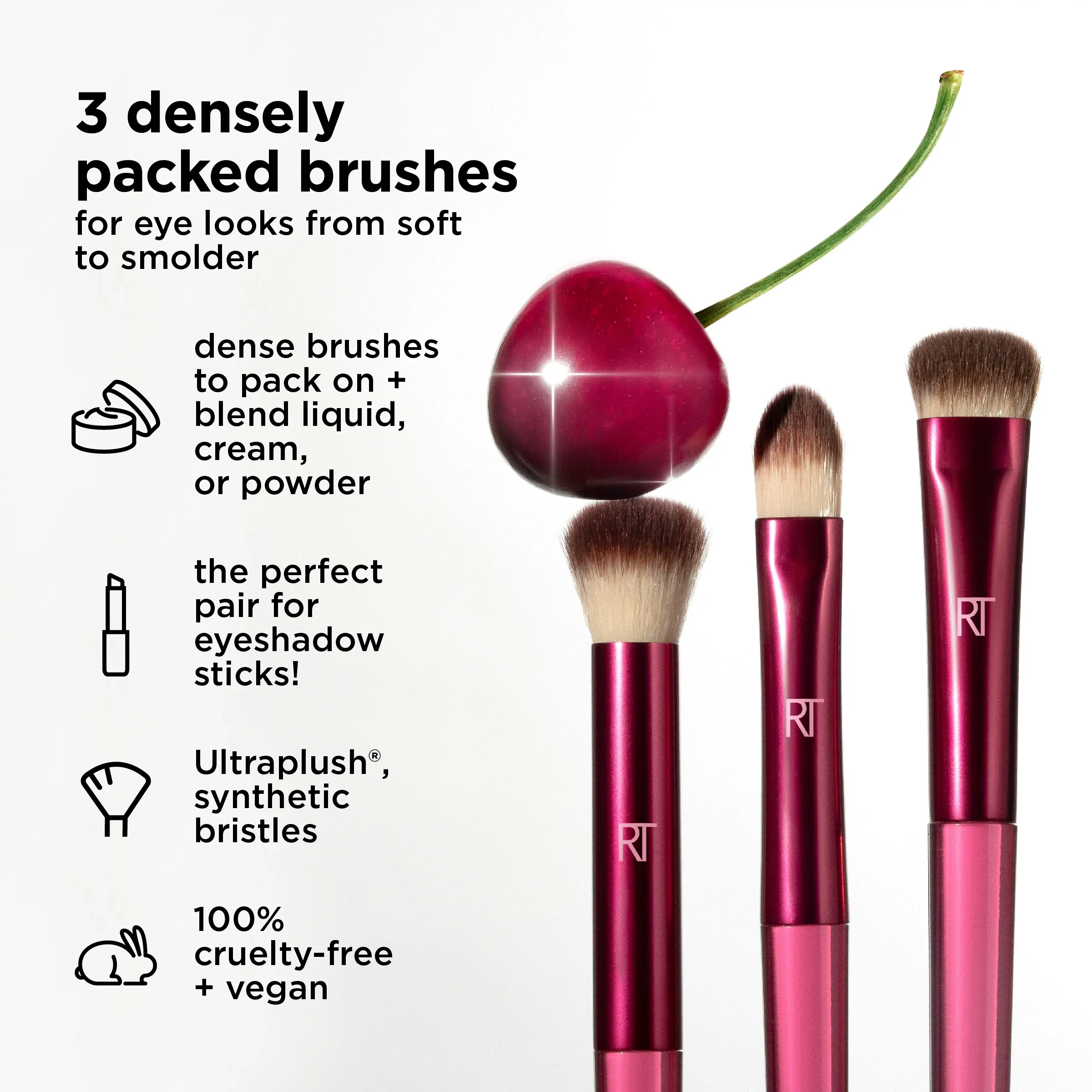 Limited Edition Cherry On Top MesmerEYES Brush Trio