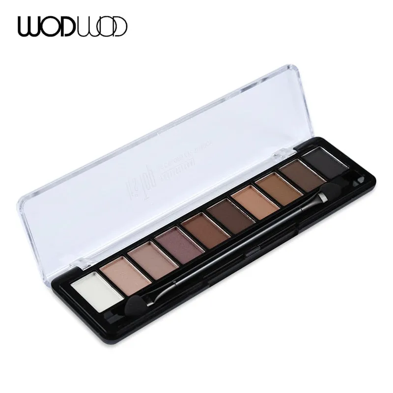 Makeup Palette 10 Color Nude Matte Eyeshadow Shimmer Diamond Glitter