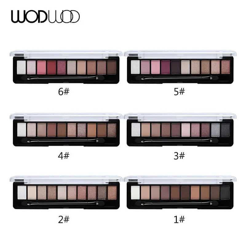 Makeup Palette 10 Color Nude Matte Eyeshadow Shimmer Diamond Glitter
