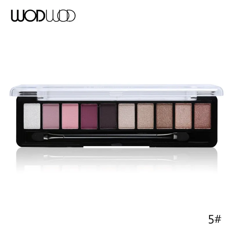 Makeup Palette 10 Color Nude Matte Eyeshadow Shimmer Diamond Glitter