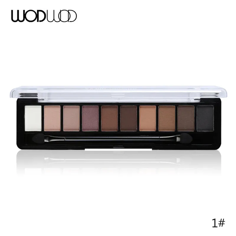 Makeup Palette 10 Color Nude Matte Eyeshadow Shimmer Diamond Glitter