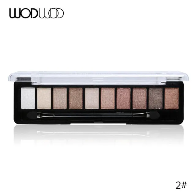 Makeup Palette 10 Color Nude Matte Eyeshadow Shimmer Diamond Glitter