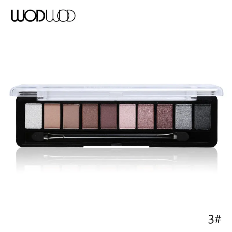 Makeup Palette 10 Color Nude Matte Eyeshadow Shimmer Diamond Glitter