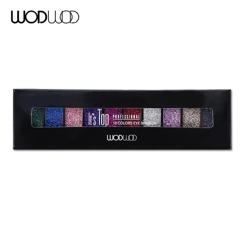 Makeup Palette 10 Color Nude Matte Eyeshadow Shimmer Diamond Glitter