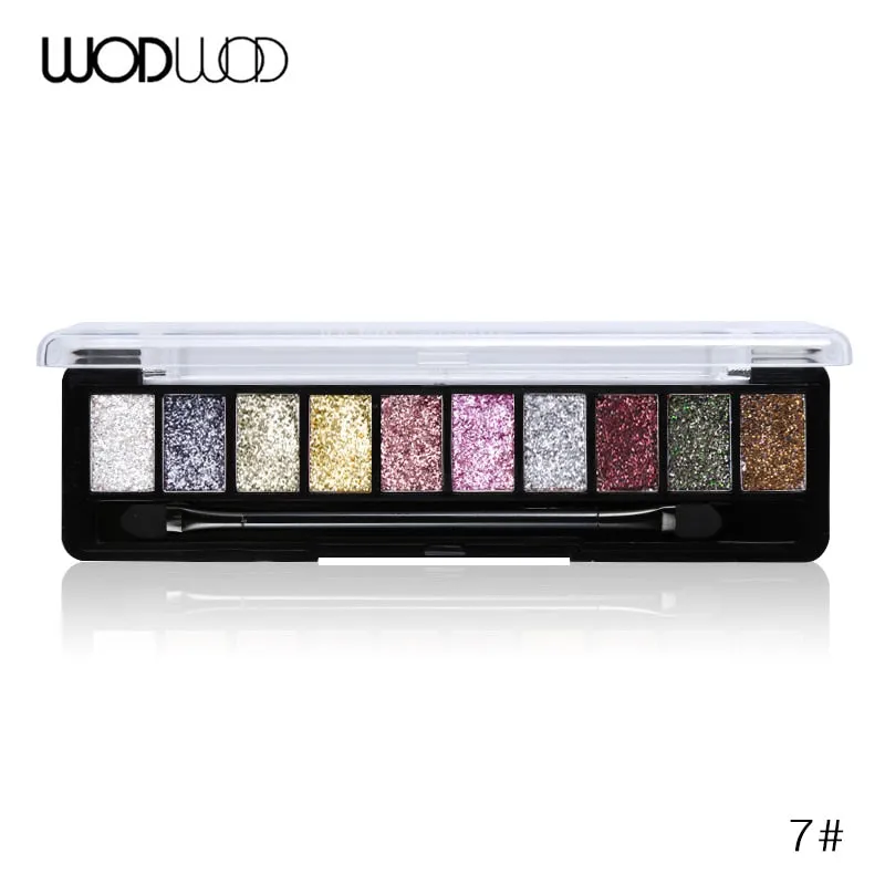 Makeup Palette 10 Color Nude Matte Eyeshadow Shimmer Diamond Glitter