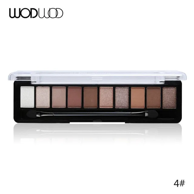Makeup Palette 10 Color Nude Matte Eyeshadow Shimmer Diamond Glitter