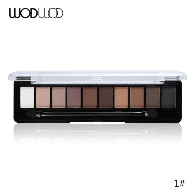 Makeup Palette 10 Color Nude Matte Eyeshadow Shimmer Diamond Glitter
