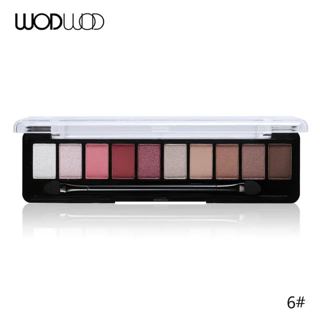 Makeup Palette 10 Color Nude Matte Eyeshadow Shimmer Diamond Glitter