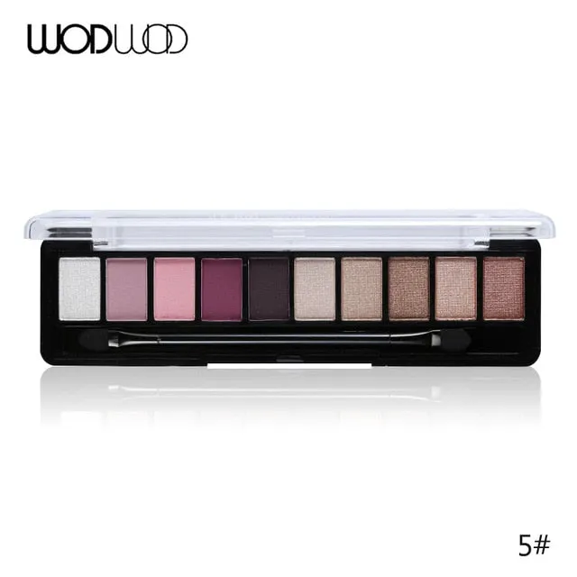 Makeup Palette 10 Color Nude Matte Eyeshadow Shimmer Diamond Glitter
