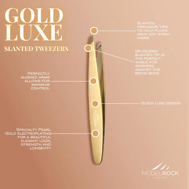 MODELROCK GOLD LUXE - Slanted Tweezer