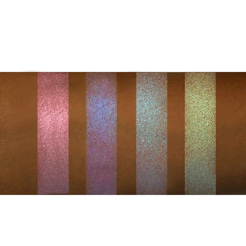 Triangle Glitter Eyeshadow Palette  Face Highlighter Makeup Shimmer Shine Powder