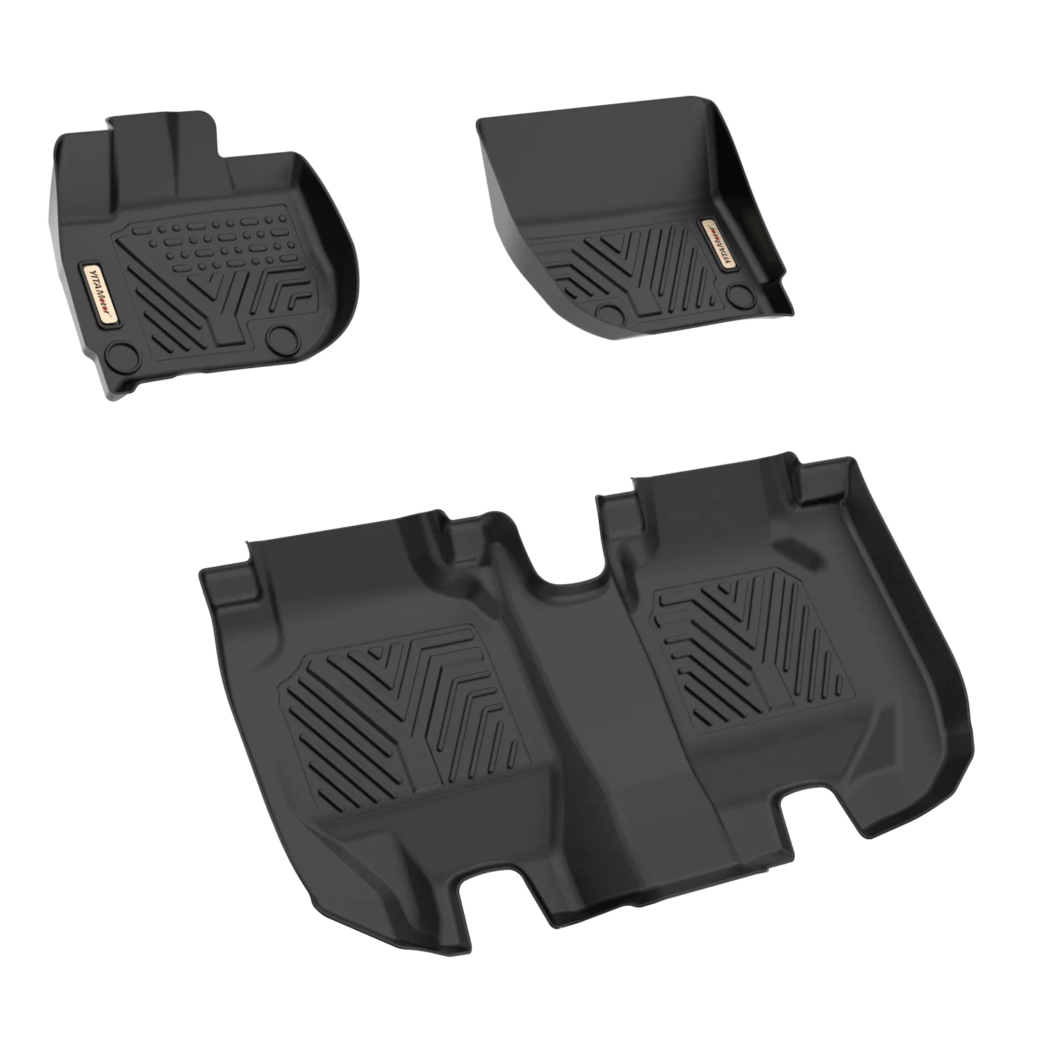 YITAMOTOR® 2016-2022 Honda HR-V Floor Mats, Custom-Fit Black TPE Floor Liners,1st & 2nd Row All-Weather Protection
