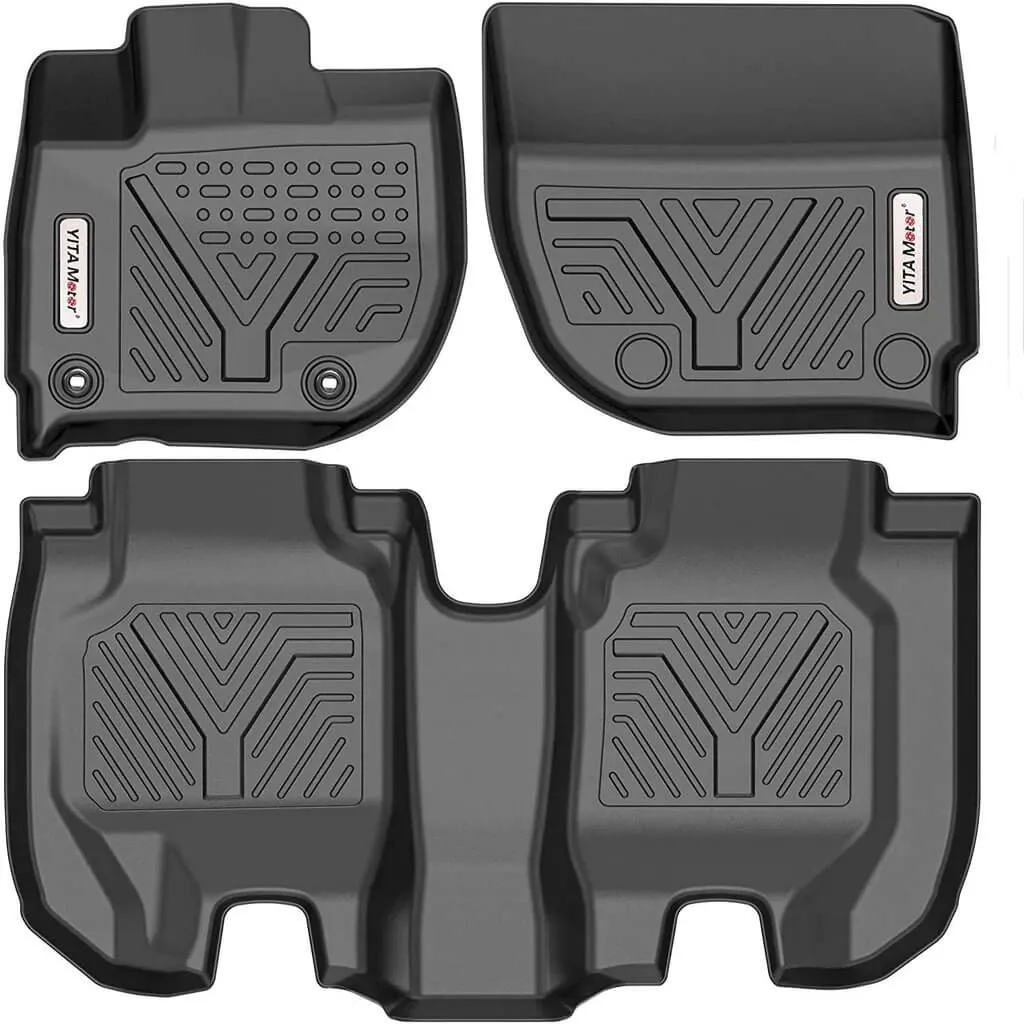 YITAMOTOR® 2016-2022 Honda HR-V Floor Mats, Custom-Fit Black TPE Floor Liners,1st & 2nd Row All-Weather Protection